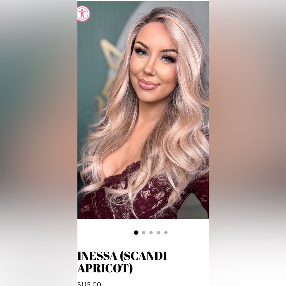 Inessa Scandi Apricot Blonde Chelsey smith crowns